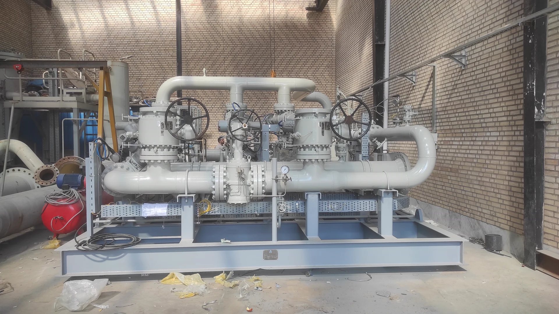 Shazand metering skid following completion of workshop activities