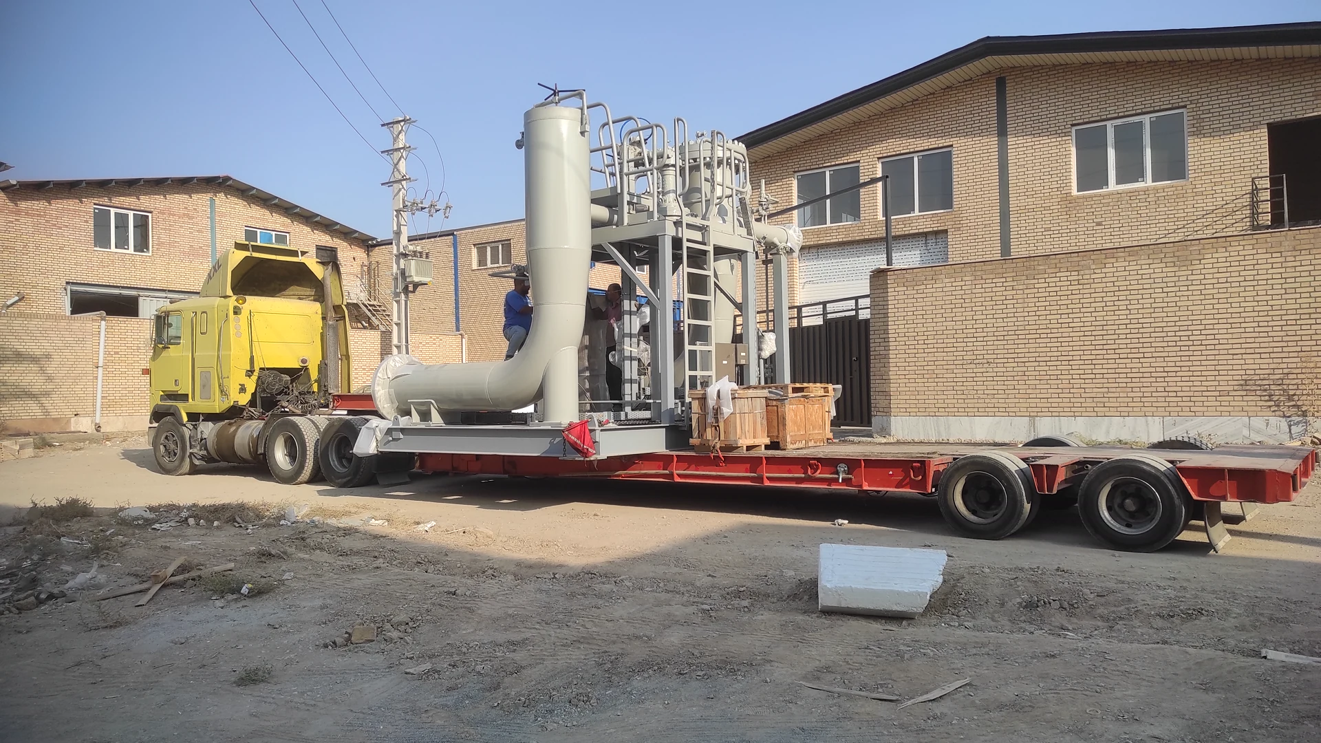 Transport of the Shazand project prover assembly to the installation site