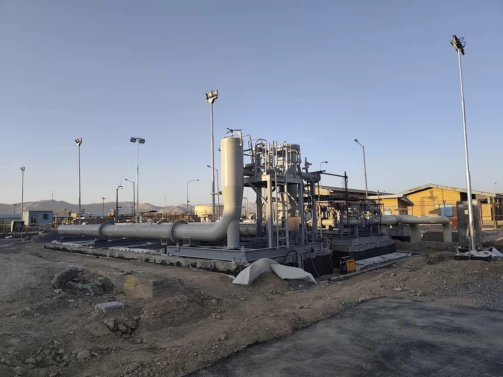 Overview of the installed metering and proving skid at the Shazand Oil Transfer Center